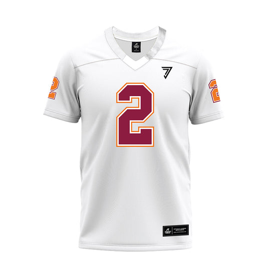 Virginia Tech - NCAA Football : Jaquez White - White Premium Football Jersey-0