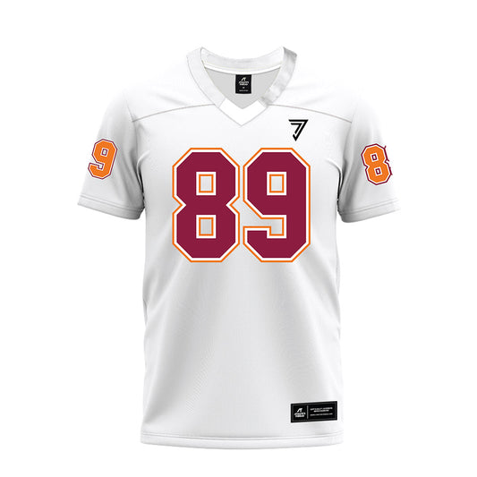 Virginia Tech - NCAA Football : Hudson Zell - White Premium Football Jersey-0