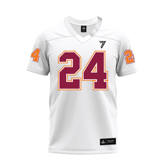 Virginia Tech - NCAA Football : Tyrell Grant Jr. - White Premium Football Jersey-0