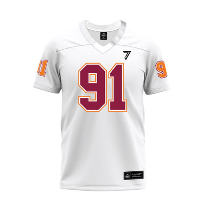 Virginia Tech - NCAA Football : Garrett Witherington - White Premium Football Jersey-0