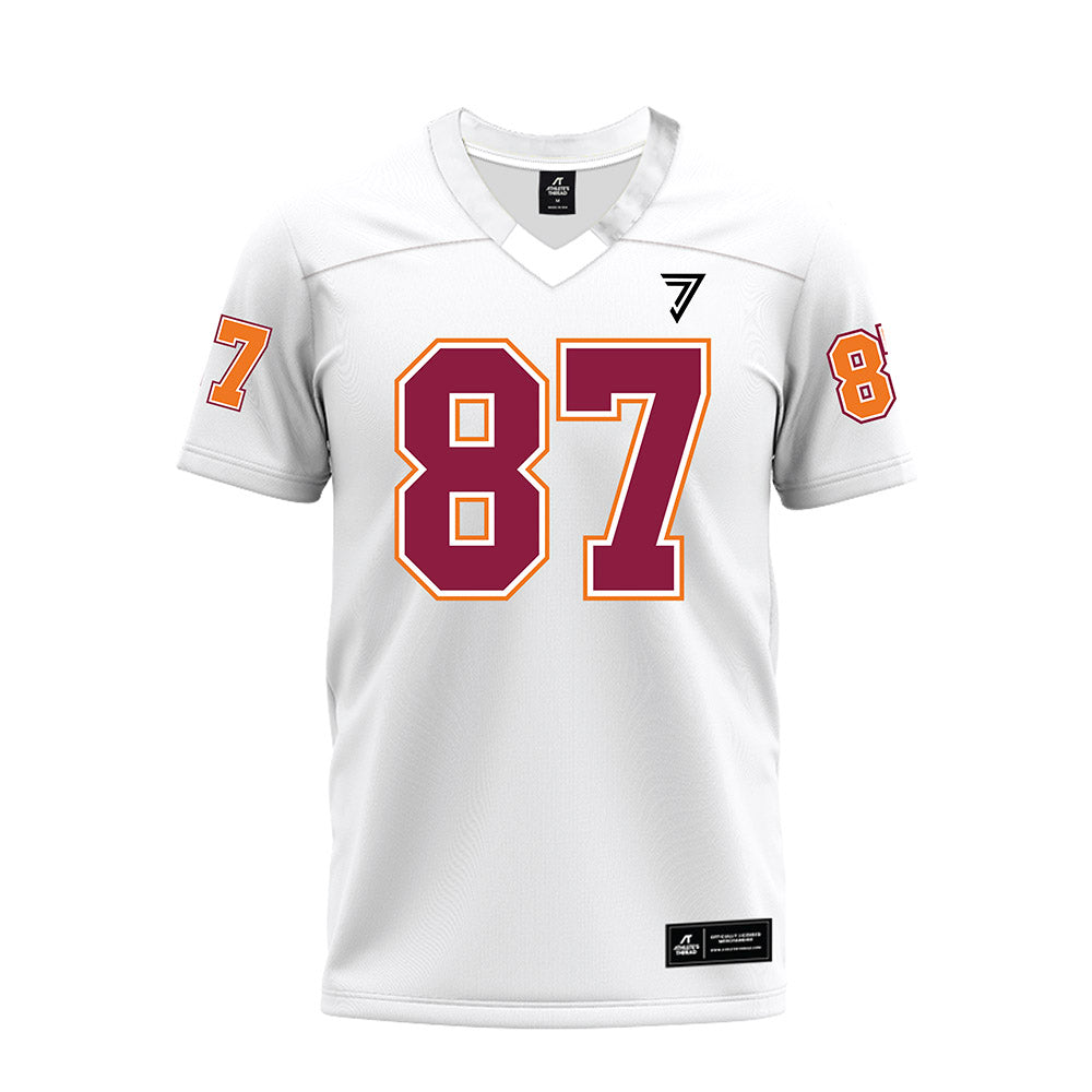 Virginia Tech - NCAA Football : Harrison Saint Germain - White Premium Football Jersey-0