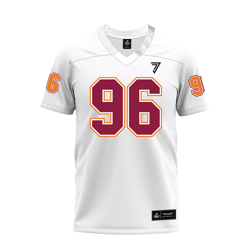 Virginia Tech - NCAA Football : Christian Epling - White Premium Football Jersey-0