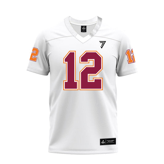 Virginia Tech - NCAA Football : Kelden Ryan - White Premium Football Jersey-0