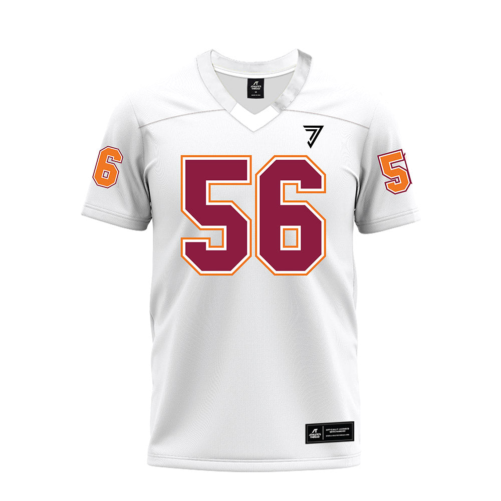 Virginia Tech - NCAA Football : Layth Ghannam - White Premium Football Jersey-0