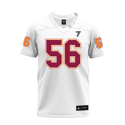 Virginia Tech - NCAA Football : Layth Ghannam - White Premium Football Jersey-0