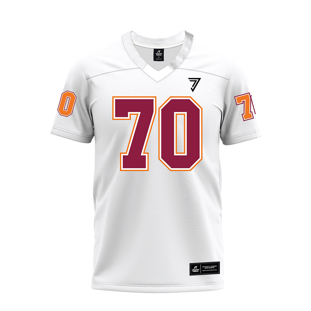 Virginia Tech - NCAA Football : Logan Howland - White Premium Football Jersey-0