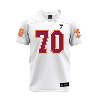 Virginia Tech - NCAA Football : Logan Howland - White Premium Football Jersey-0