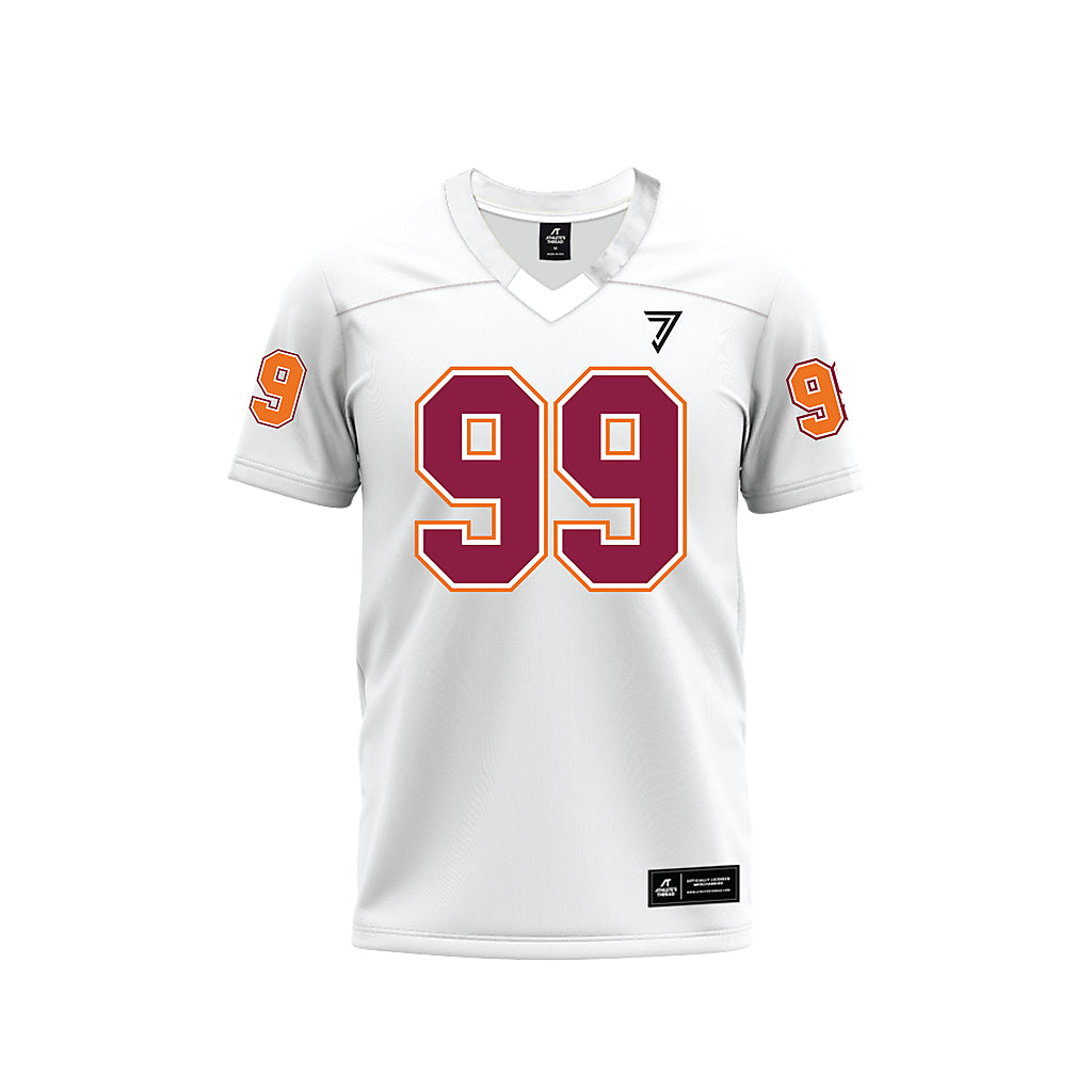Virginia Tech - NCAA Football : Cole Reemsnyder - White Premium Football Jersey-0