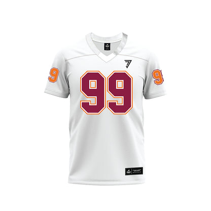 Virginia Tech - NCAA Football : Cole Reemsnyder - White Premium Football Jersey-0