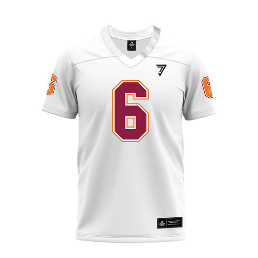 Virginia Tech - NCAA Football : Keylen Adams - White Premium Football Jersey-0