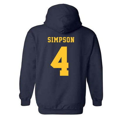 ETAMU - NCAA Football : Micah Simpson - Classic Shersey Hooded Sweatshirt-1