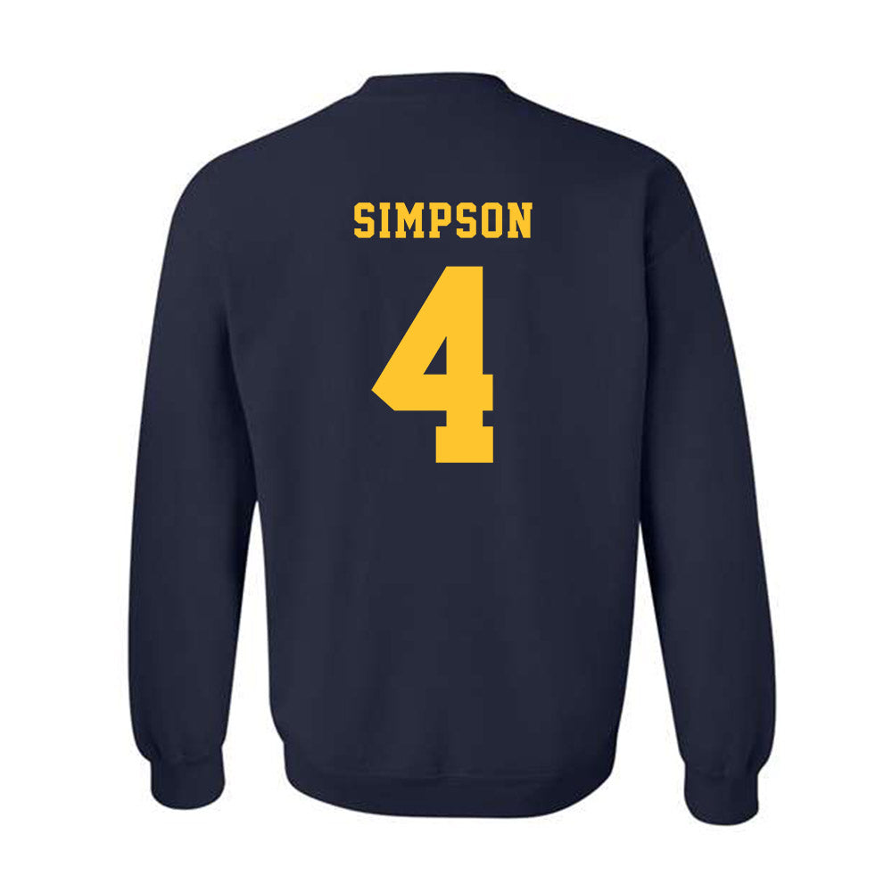 ETAMU - NCAA Football : Micah Simpson - Classic Shersey Crewneck Sweatshirt-1