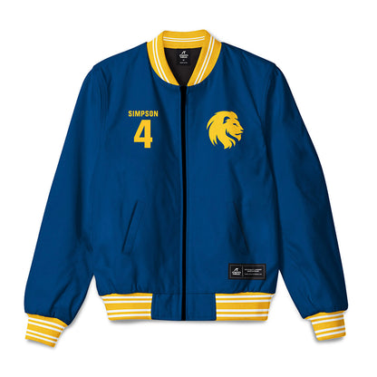 ETAMU - NCAA Football : Micah Simpson - Bomber Jacket-0