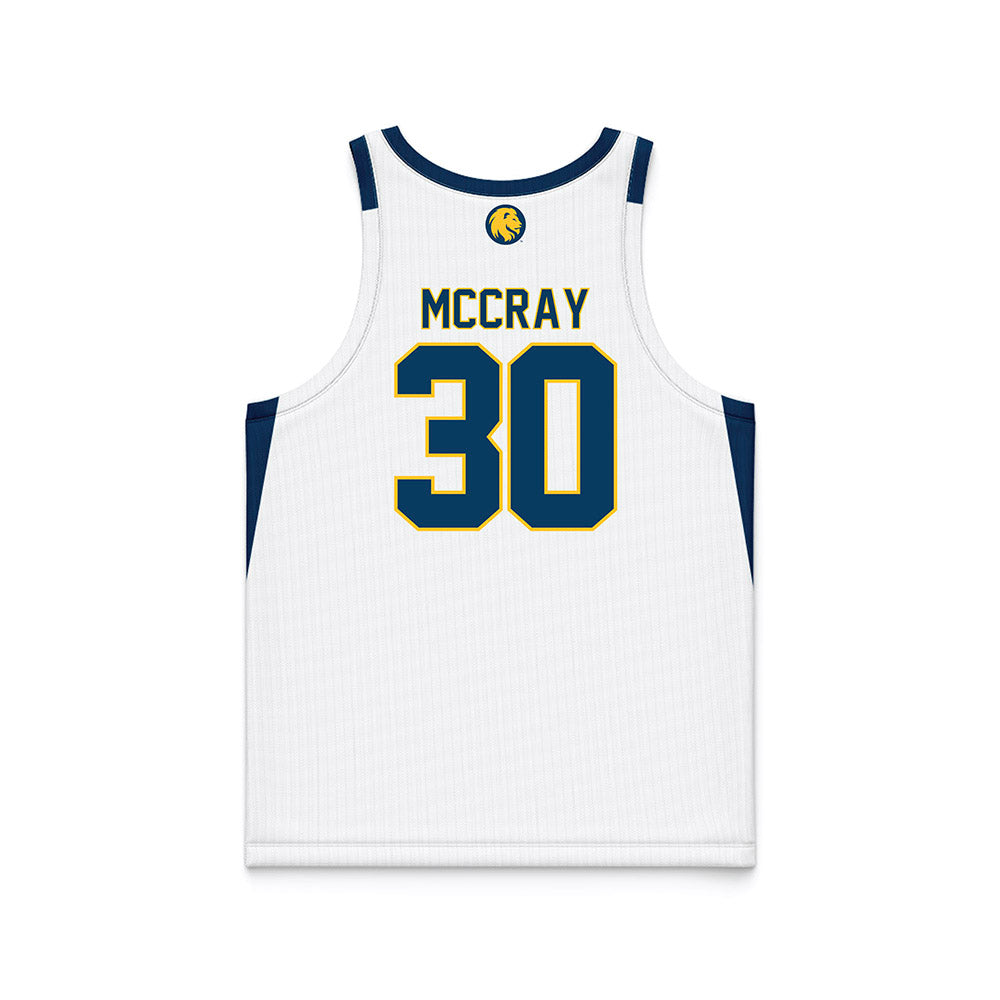 ETAMU - NCAA Men's Basketball : Alex Mccray - White Basketball Jersey-1
