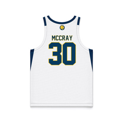 ETAMU - NCAA Men's Basketball : Alex Mccray - White Basketball Jersey-1