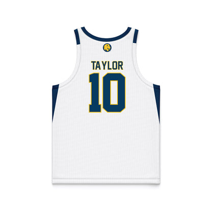 ETAMU - NCAA Men's Basketball : Josh Taylor - White Basketball Jersey-1