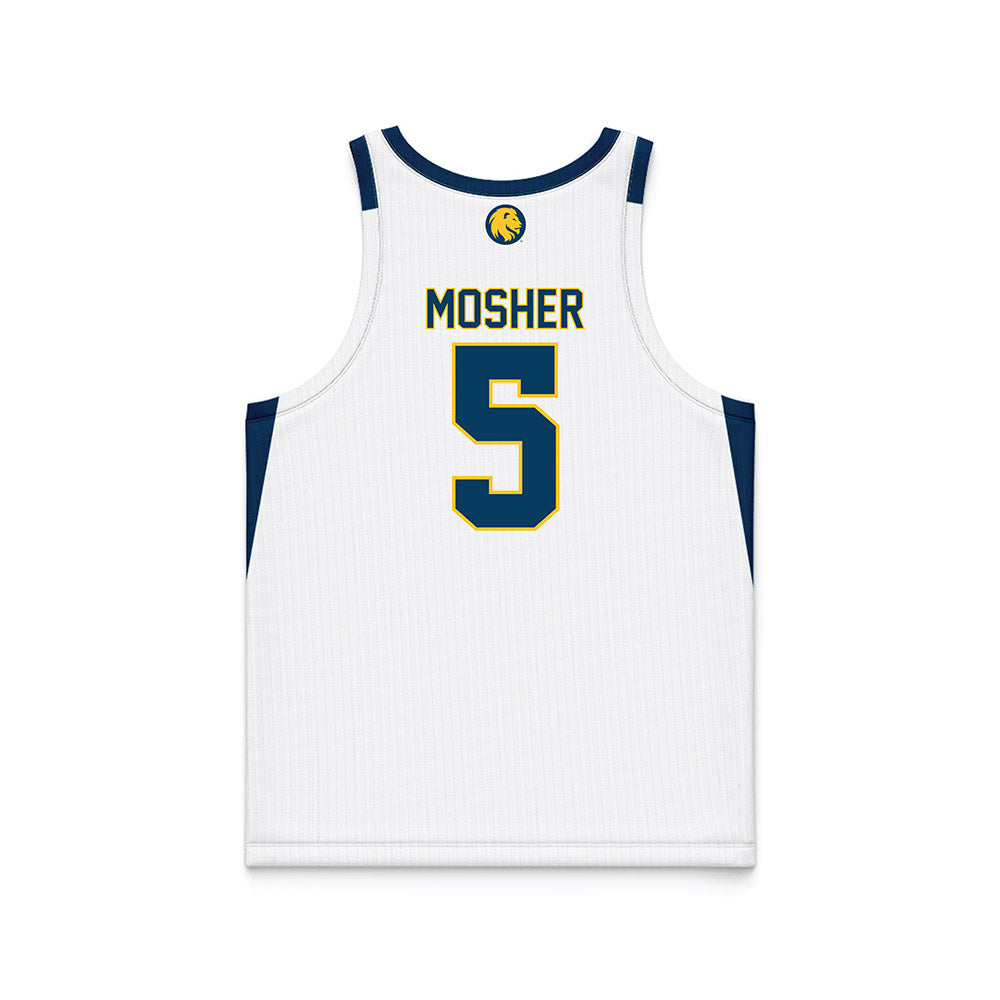 ETAMU - NCAA Men's Basketball : Tay Mosher - White Basketball Jersey-1
