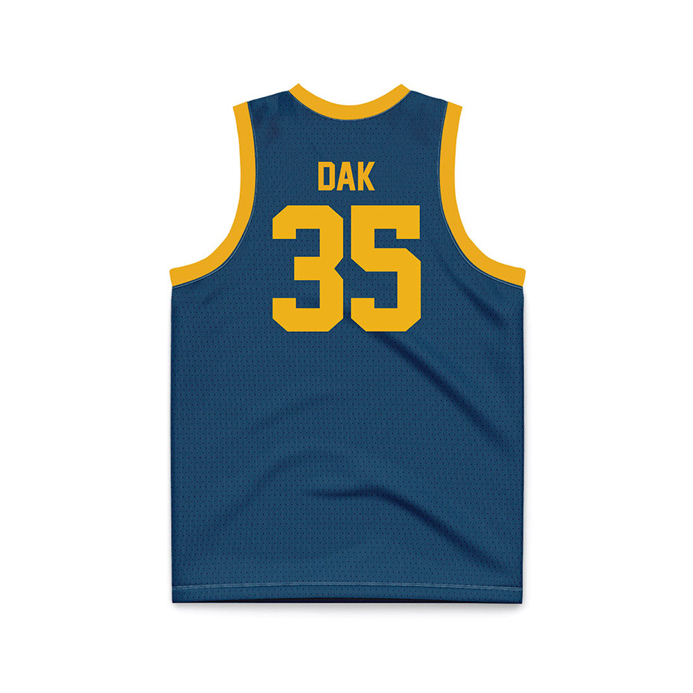 Texas A&M Commerce - NCAA Women's Basketball : Nyaluak Dak - Navy Basketball Jersey-1