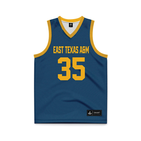 ETAMU - NCAA Women's Basketball : Nyaluak Dak - Navy Basketball Jersey-0