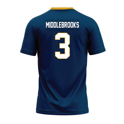 ETAMU - NCAA Football : Qua Middlebrooks - Navy Premium Football Jersey-1