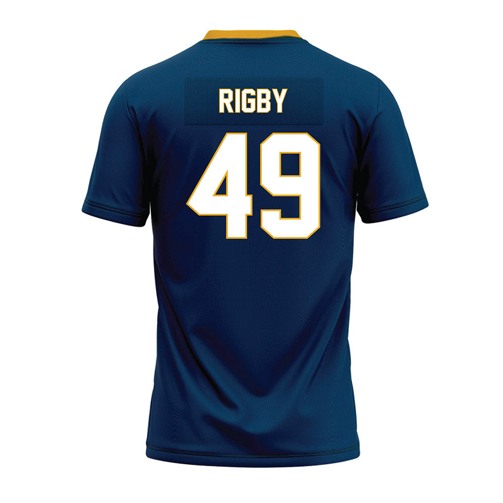 ETAMU - NCAA Football : Ozlo Rigby - Navy Premium Football Jersey-1