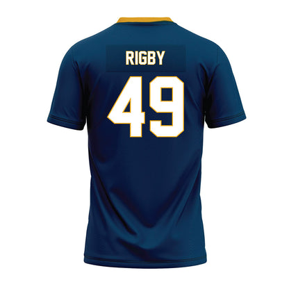 ETAMU - NCAA Football : Ozlo Rigby - Navy Premium Football Jersey-1
