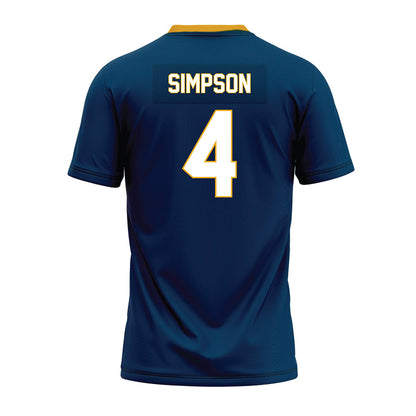 ETAMU - NCAA Football : Micah Simpson - Navy Premium Football Jersey-1