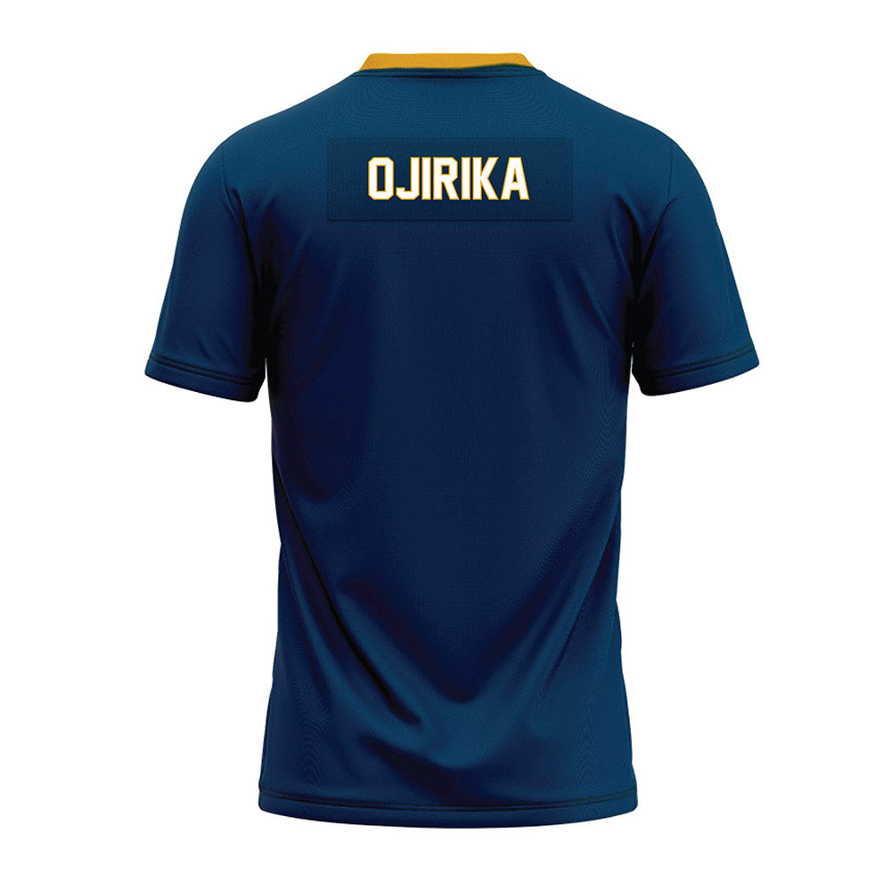 Texas A&M Commerce - NCAA Football : Chibu Ojirika - Navy Premium Football Jersey-1