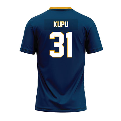 ETAMU - NCAA Football : Orion Kupu - Navy Premium Football Jersey-1