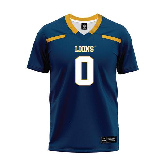 Texas A&M Commerce - NCAA Football : Tramar Gilbert - Navy Premium Football Jersey-0
