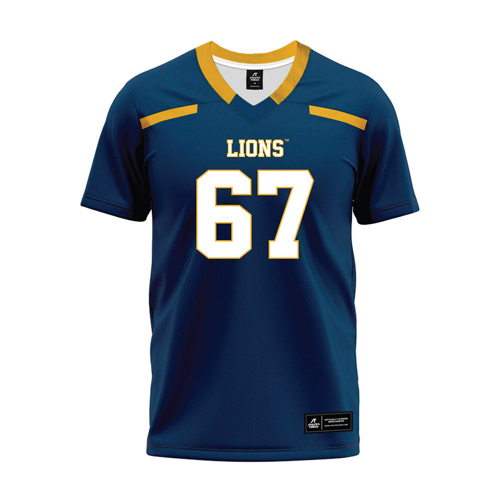 ETAMU - NCAA Football : Ramiro Valdivia - Navy Premium Football Jersey-0