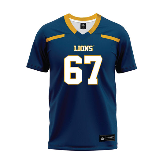 ETAMU - NCAA Football : Ramiro Valdivia - Navy Premium Football Jersey-0