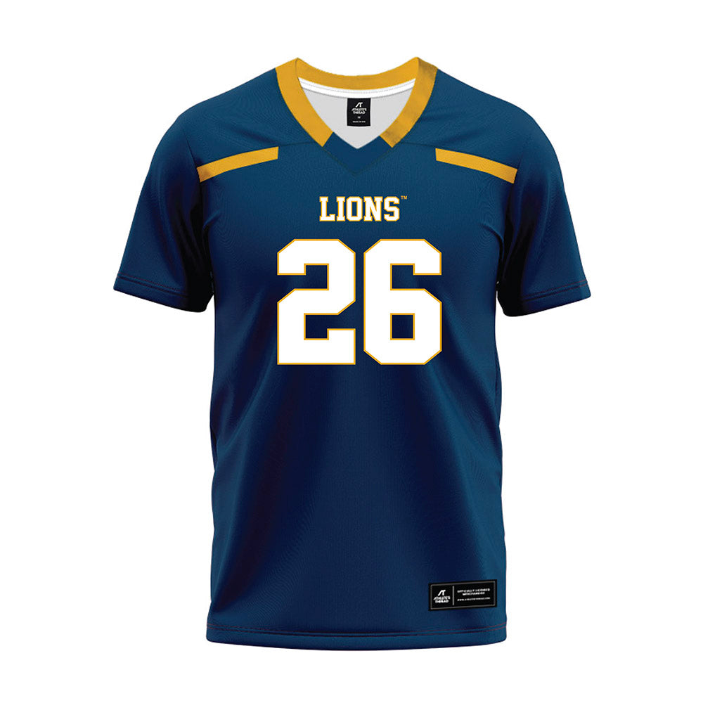 ETAMU - NCAA Football : David Ogbeide - Navy Premium Football Jersey-0