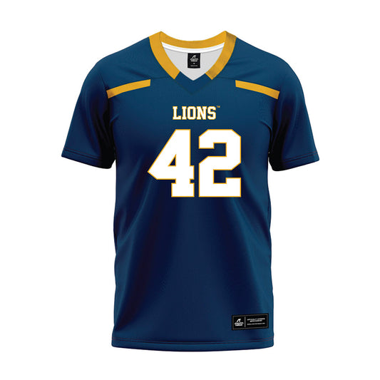 ETAMU - NCAA Football : Kai Baugh - Navy Premium Football Jersey-0