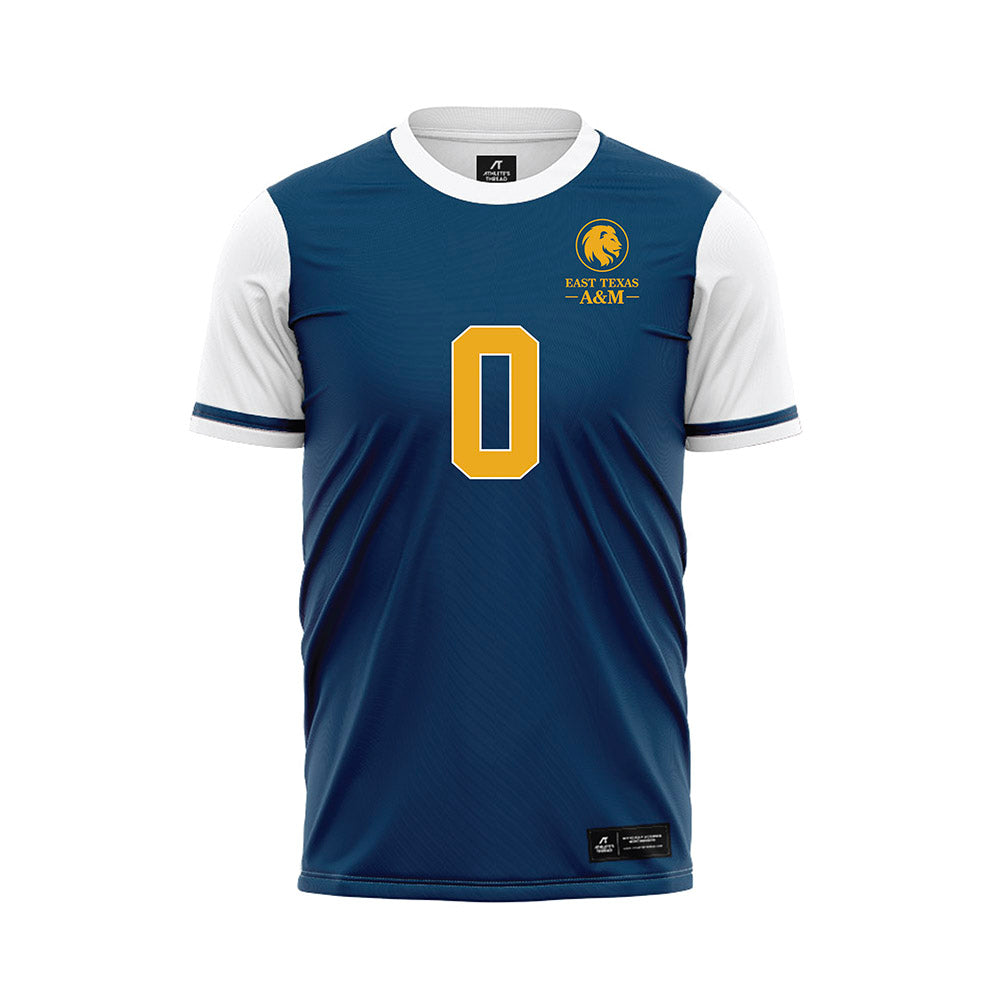 ETAMU - NCAA Women's Soccer : Emmy Finlinson - Navy Soccer Jersey-0