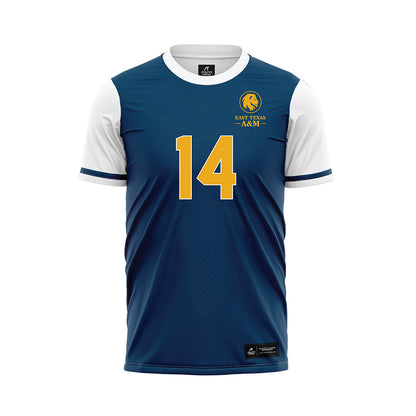 ETAMU - NCAA Women's Soccer : Tessa Arreola - Navy Soccer Jersey-0