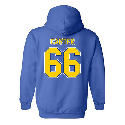 McNeese State - NCAA Football : Ian Carter - Classic Shersey Hooded Sweatshirt-1