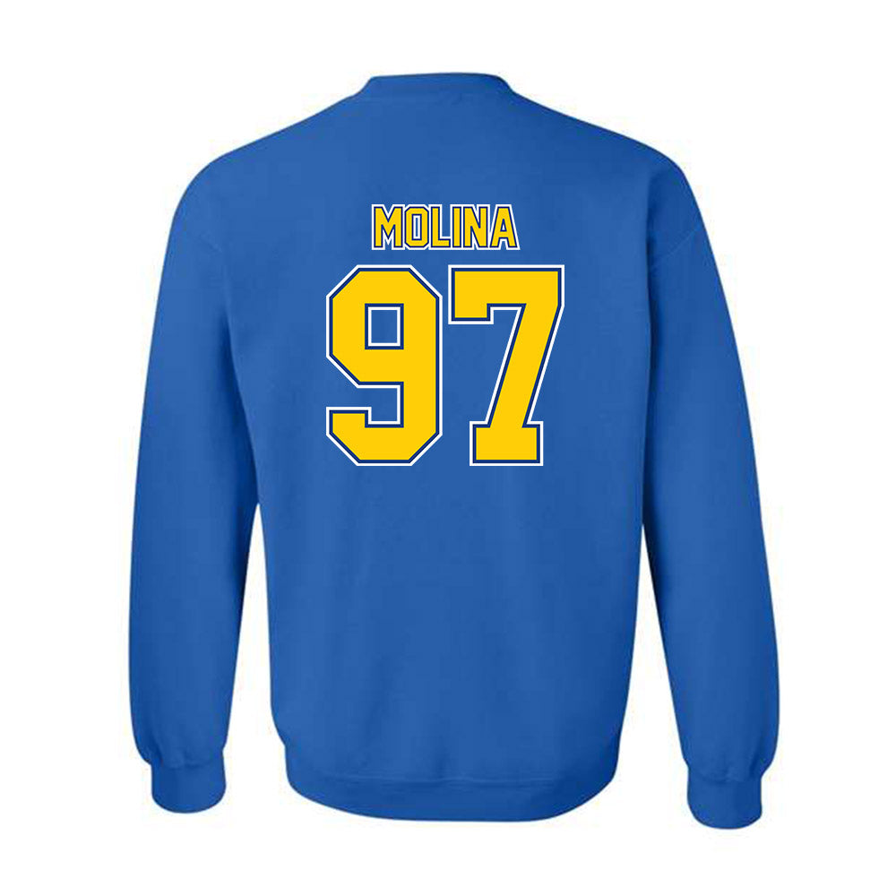 McNeese State - NCAA Football : Jacob Molina - Classic Shersey Crewneck Sweatshirt-1