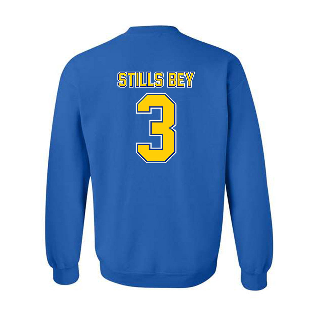McNeese State - NCAA Football : Safir Stills Bey - Classic Shersey Crewneck Sweatshirt-1