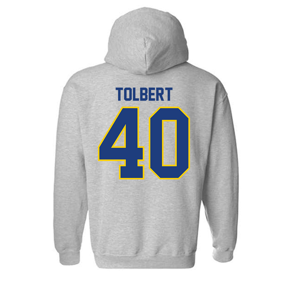 McNeese State - NCAA Baseball : Roman Tolbert - Classic Shersey Hooded Sweatshirt-1