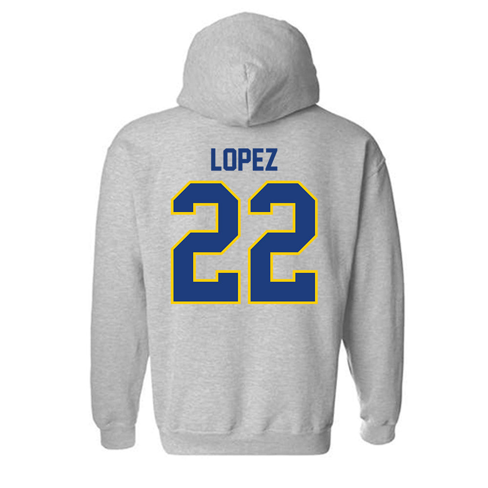 McNeese State - NCAA Baseball : Viggo Lopez - Classic Shersey Hooded Sweatshirt-1