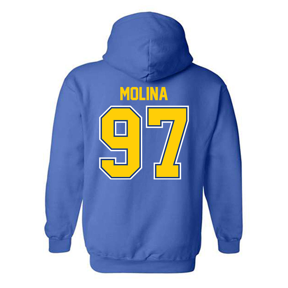 McNeese State - NCAA Football : Jacob Molina - Classic Shersey Hooded Sweatshirt-1