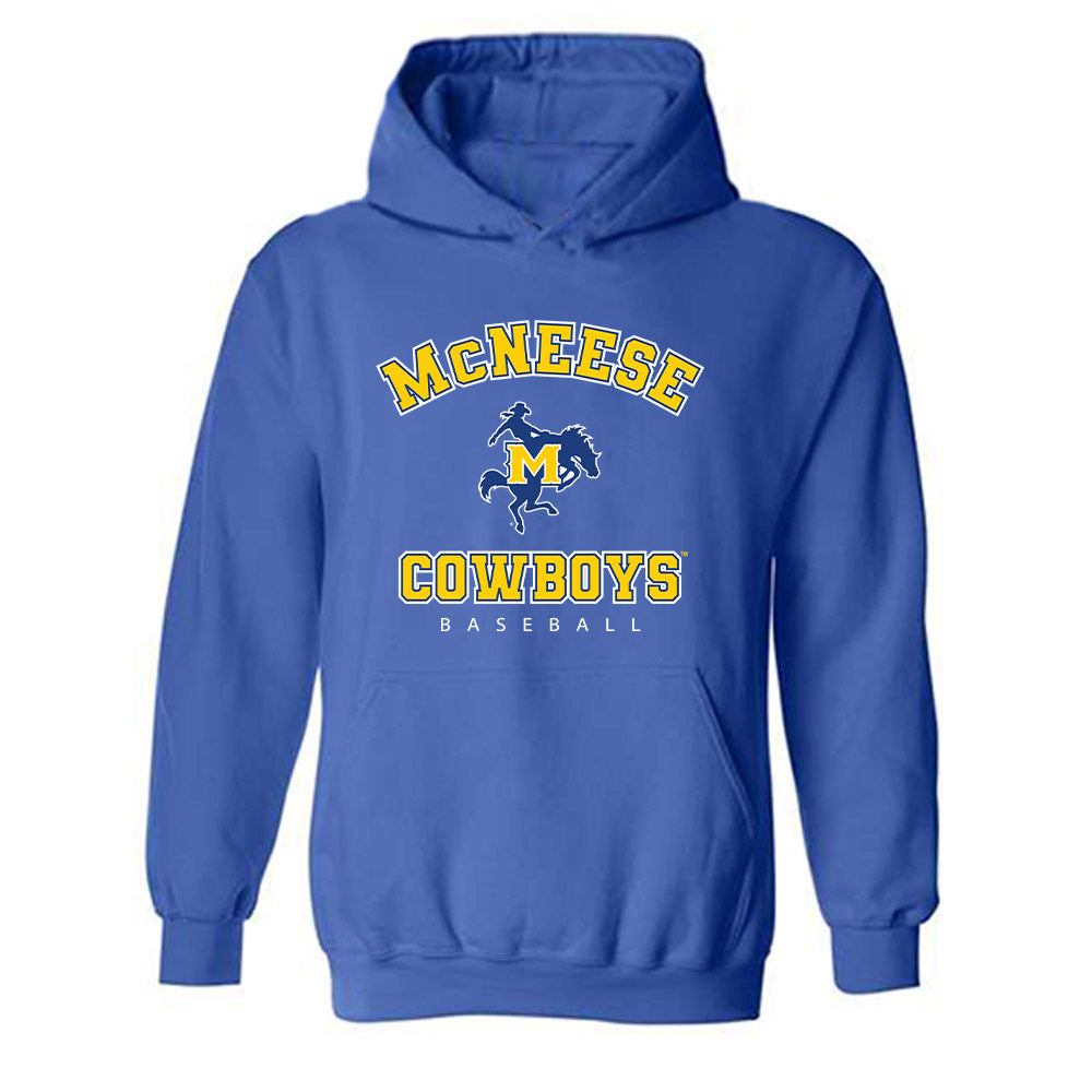 McNeese State - NCAA Baseball : DJ Pinkerton - Classic Shersey Hooded Sweatshirt-0