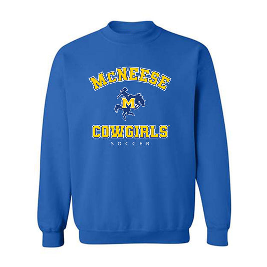 McNeese State - NCAA Women's Soccer : Vitoria Mitre - Classic Shersey Crewneck Sweatshirt-0
