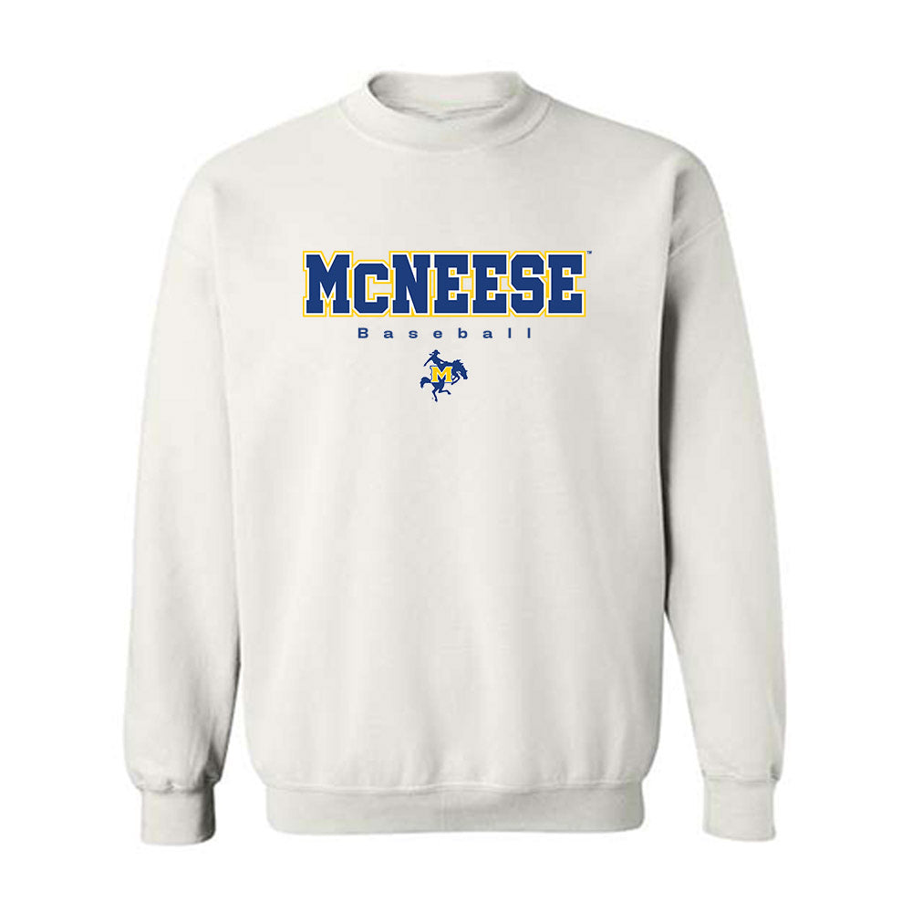 McNeese State - NCAA Baseball : Viggo Lopez - Classic Shersey Crewneck Sweatshirt-0