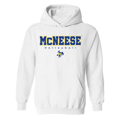 McNeese State - NCAA Women's Volleyball : Harmony Soles - Classic Shersey Hooded Sweatshirt-0