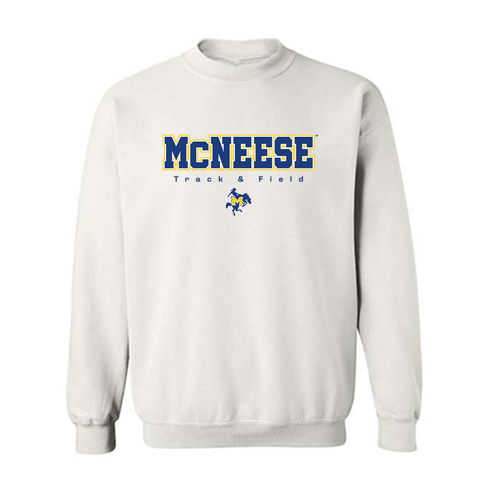 McNeese State - NCAA Men's Track & Field : Quinten Goodie Jr - Classic Shersey Crewneck Sweatshirt-0