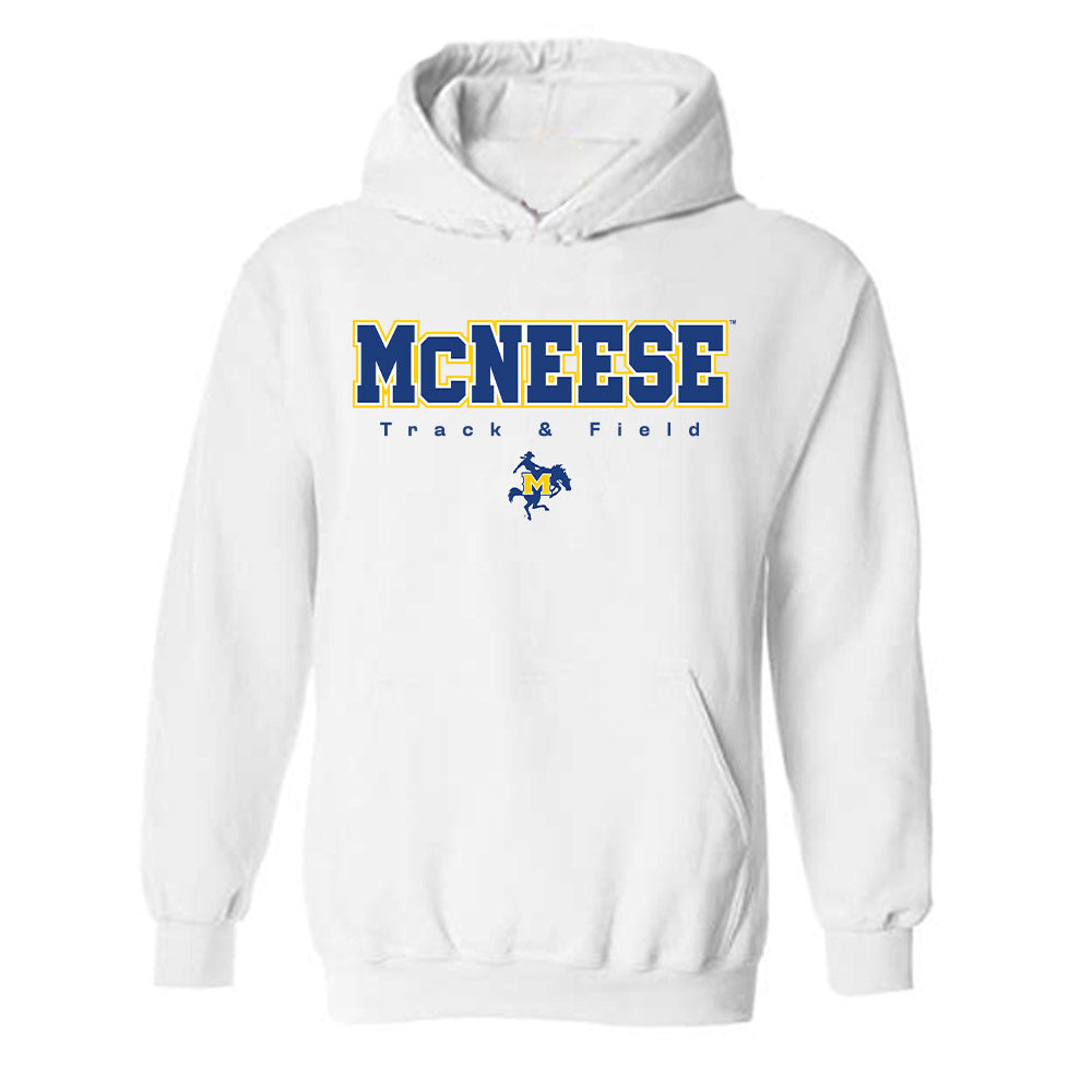 McNeese State - NCAA Men's Track & Field : Quinten Goodie Jr - Classic Shersey Hooded Sweatshirt-0