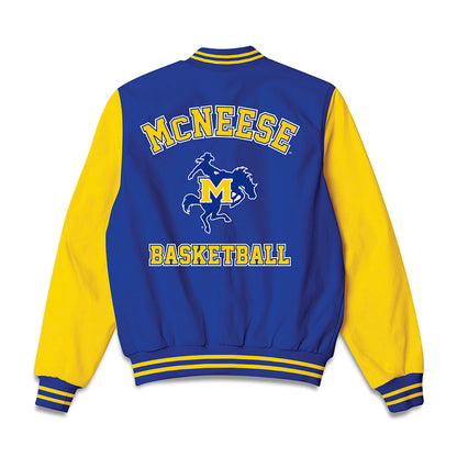 McNeese State - NCAA Women's Basketball : Jamari Bell - Bomber Jacket-1