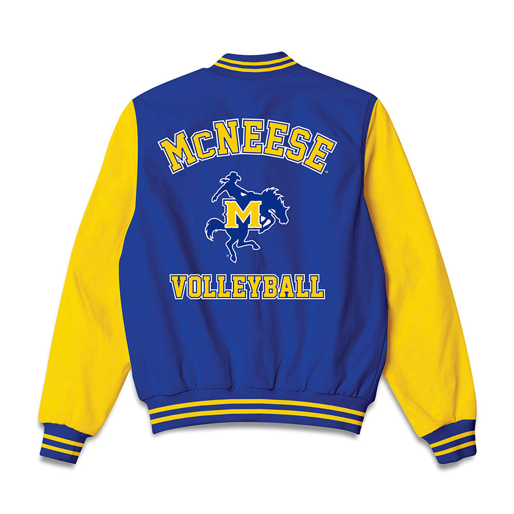 McNeese State - NCAA Women's Volleyball : Maleah Mutterback - Bomber Jacket-1